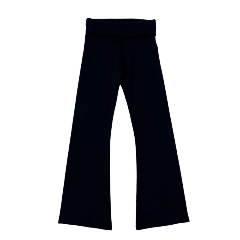 Solow Foldover Flare Legging Girls Size Small (7-8) Black so low New NWT